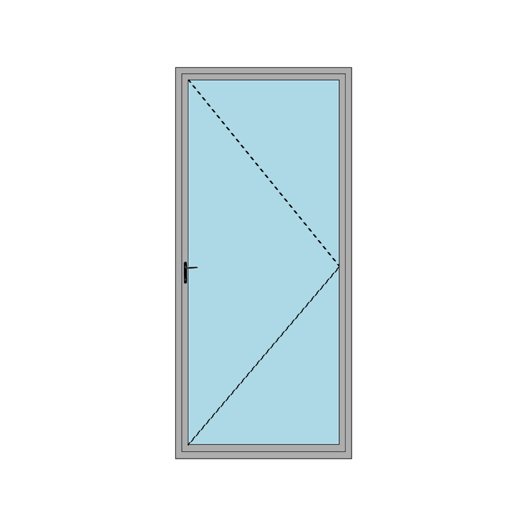 Casement Window With Single Shutter